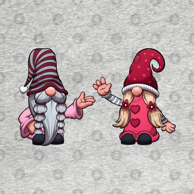 Cute Valentine’s Day Gnomes by TheMaskedTooner